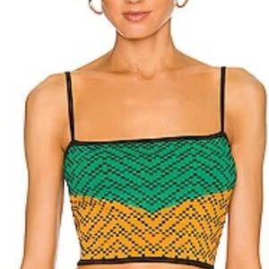 Dodo Bar Or Bebe crop top green orange 12